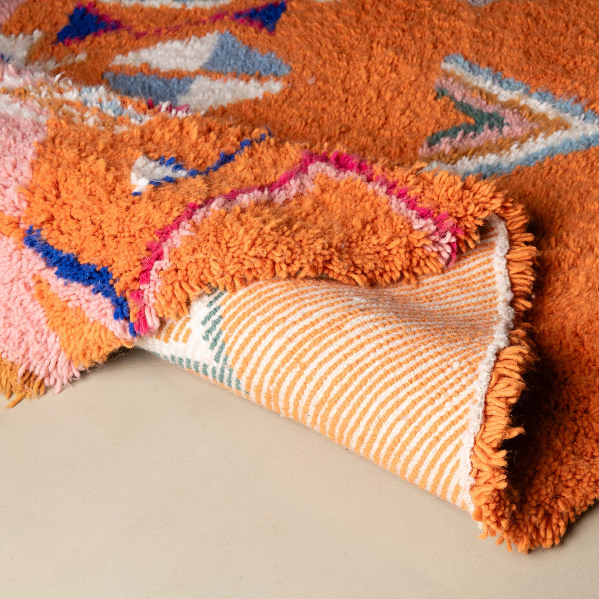 Farah Rond - Tapis Berbère shaggy