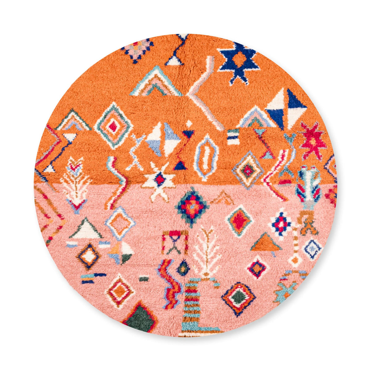Farah Rond - Tapis Berbère shaggy