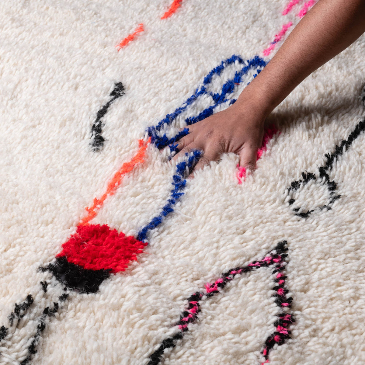 Ghayt Rond - Tapis Berbère shaggy