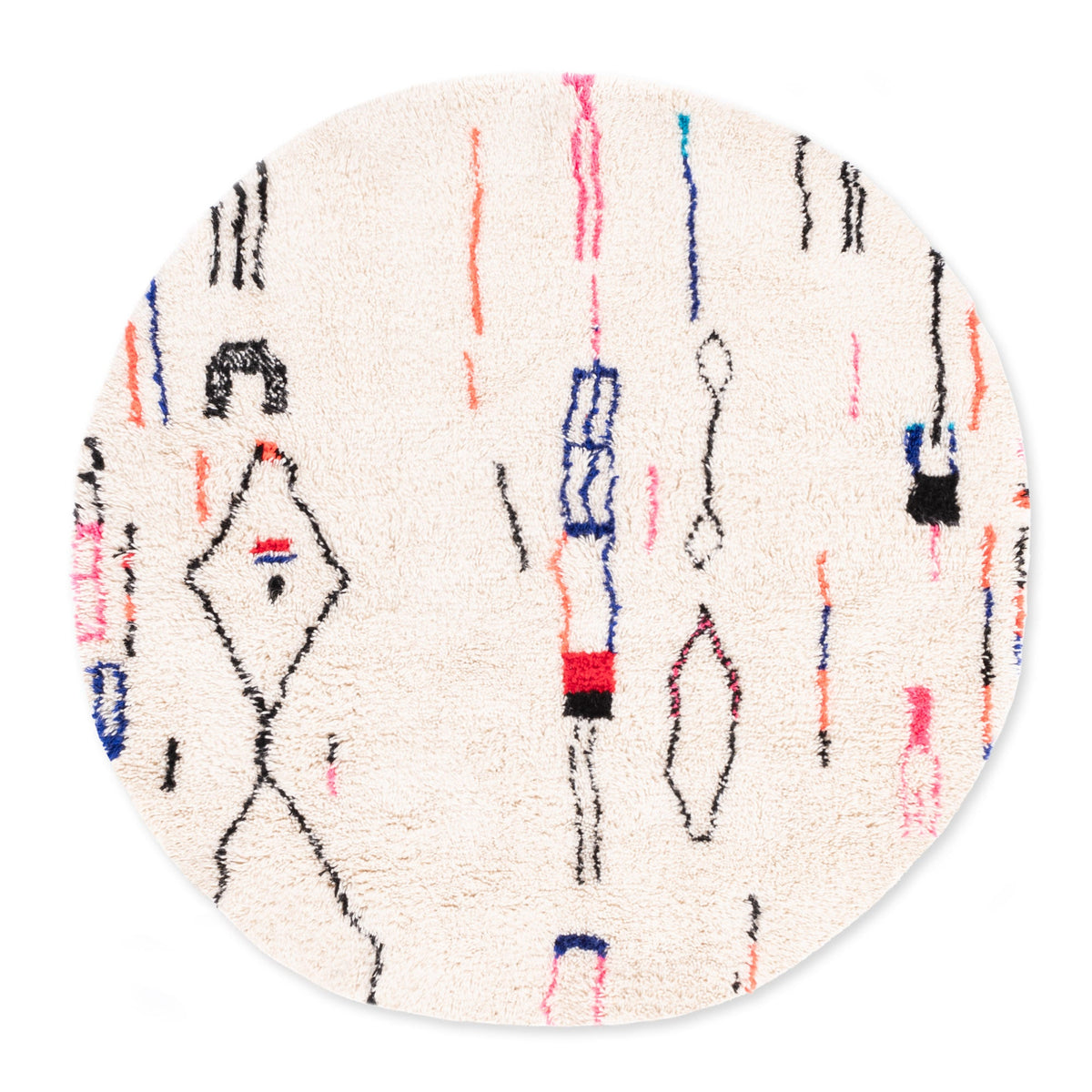 Ghayt Rond - Tapis Berbère shaggy