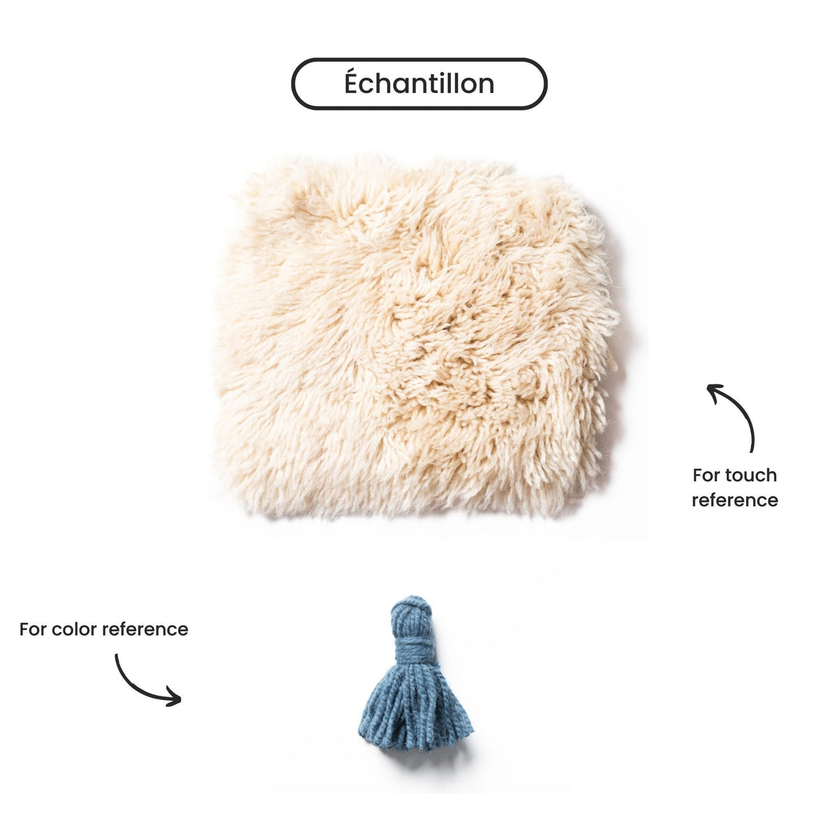 Grande Arche Rond - Luxueux tapis Berbère shaggy