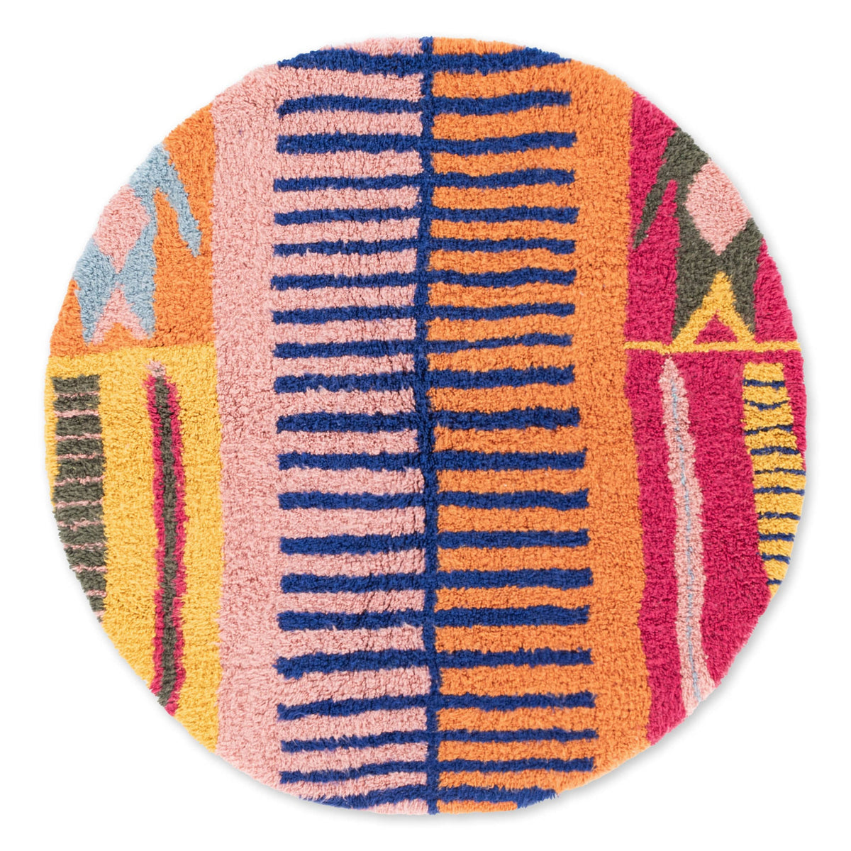 Ibtihaj Rond - Tapis Berbère shaggy