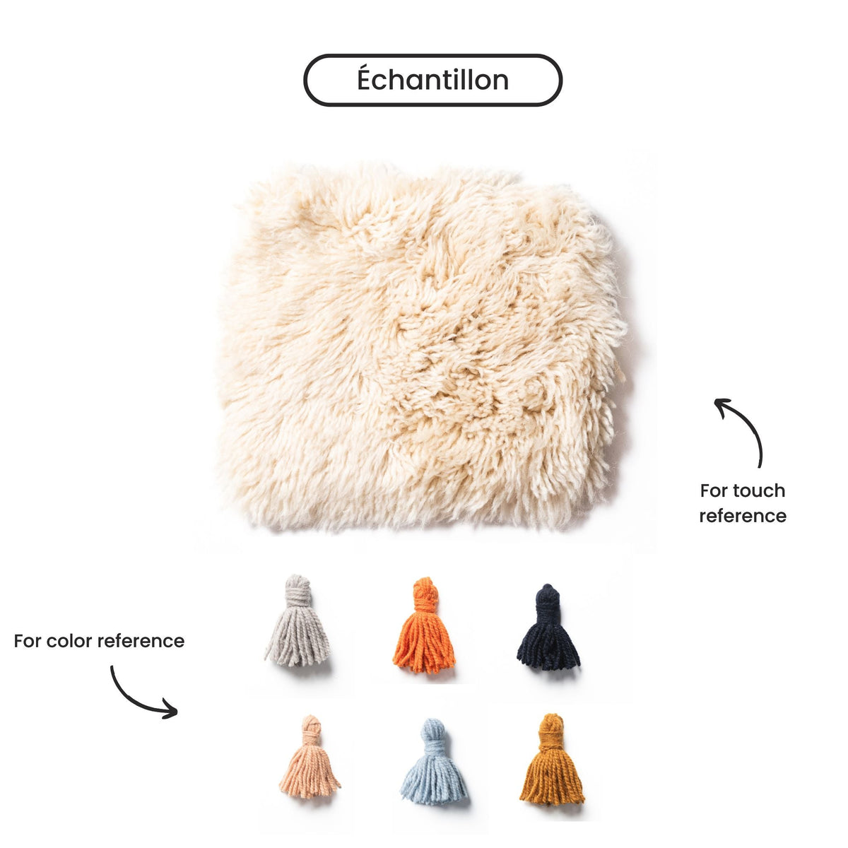 Flux d'encre - Luxueux tapis Berbère shaggy