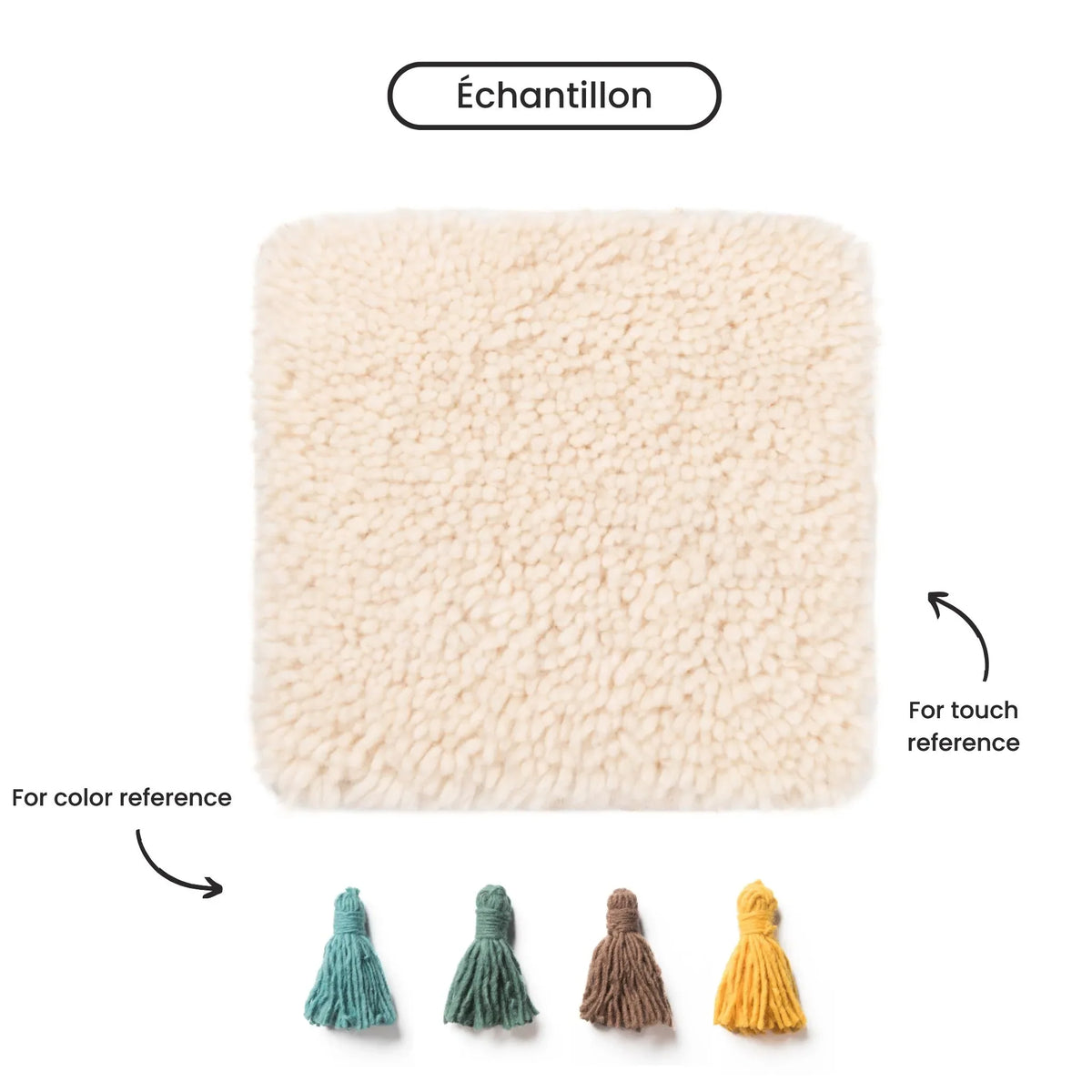 Jinan Rond - Tapis Berbère shaggy