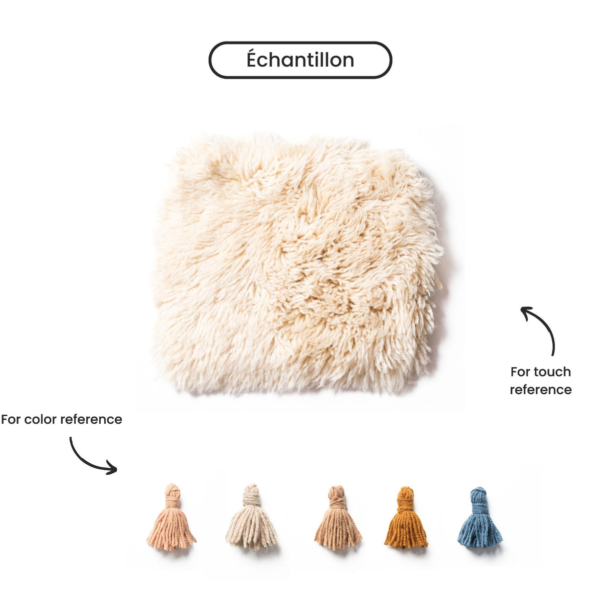 L'Horizon Joyeux Rond - Luxueux tapis Berbère shaggy