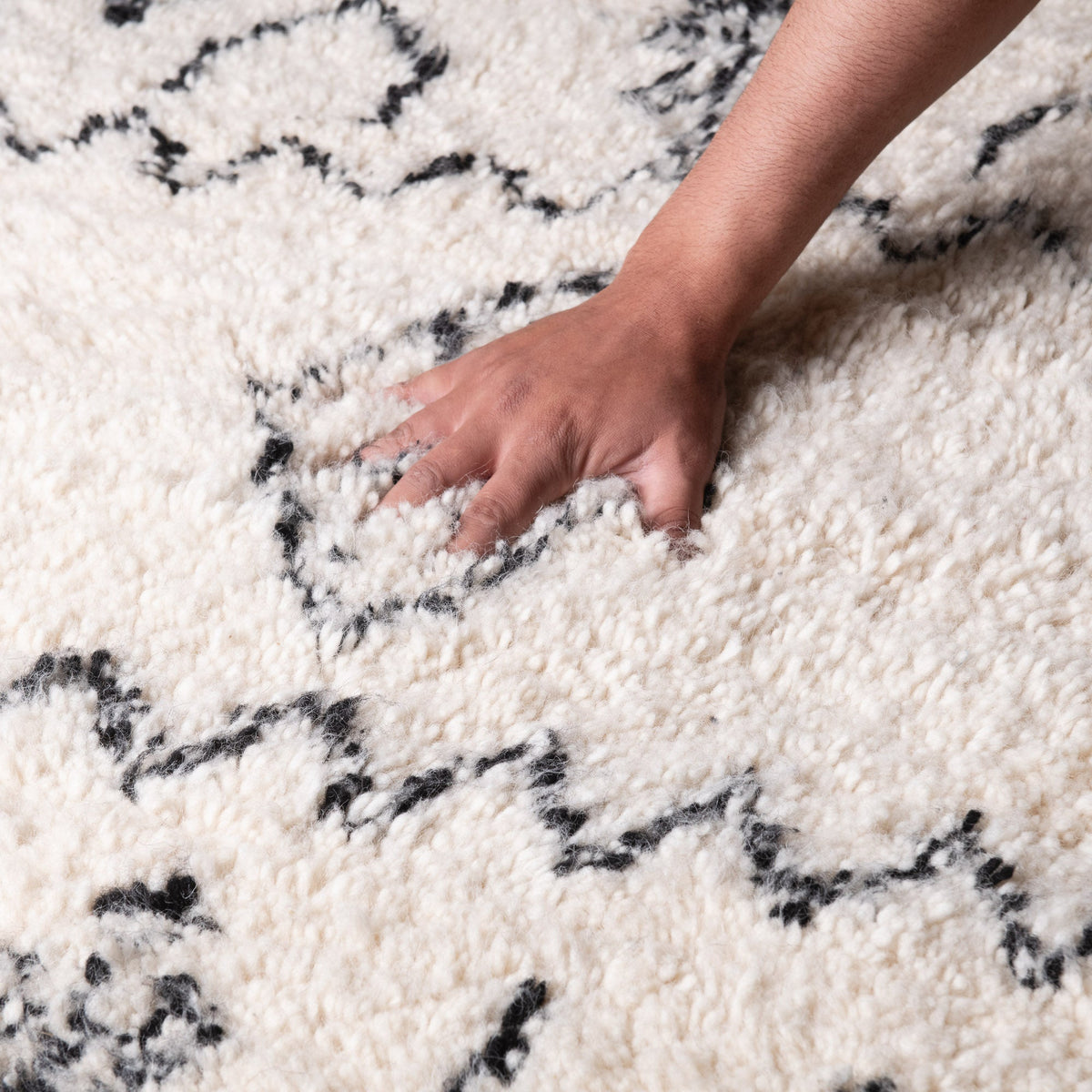 Kalil Rond - Tapis Berbère shaggy
