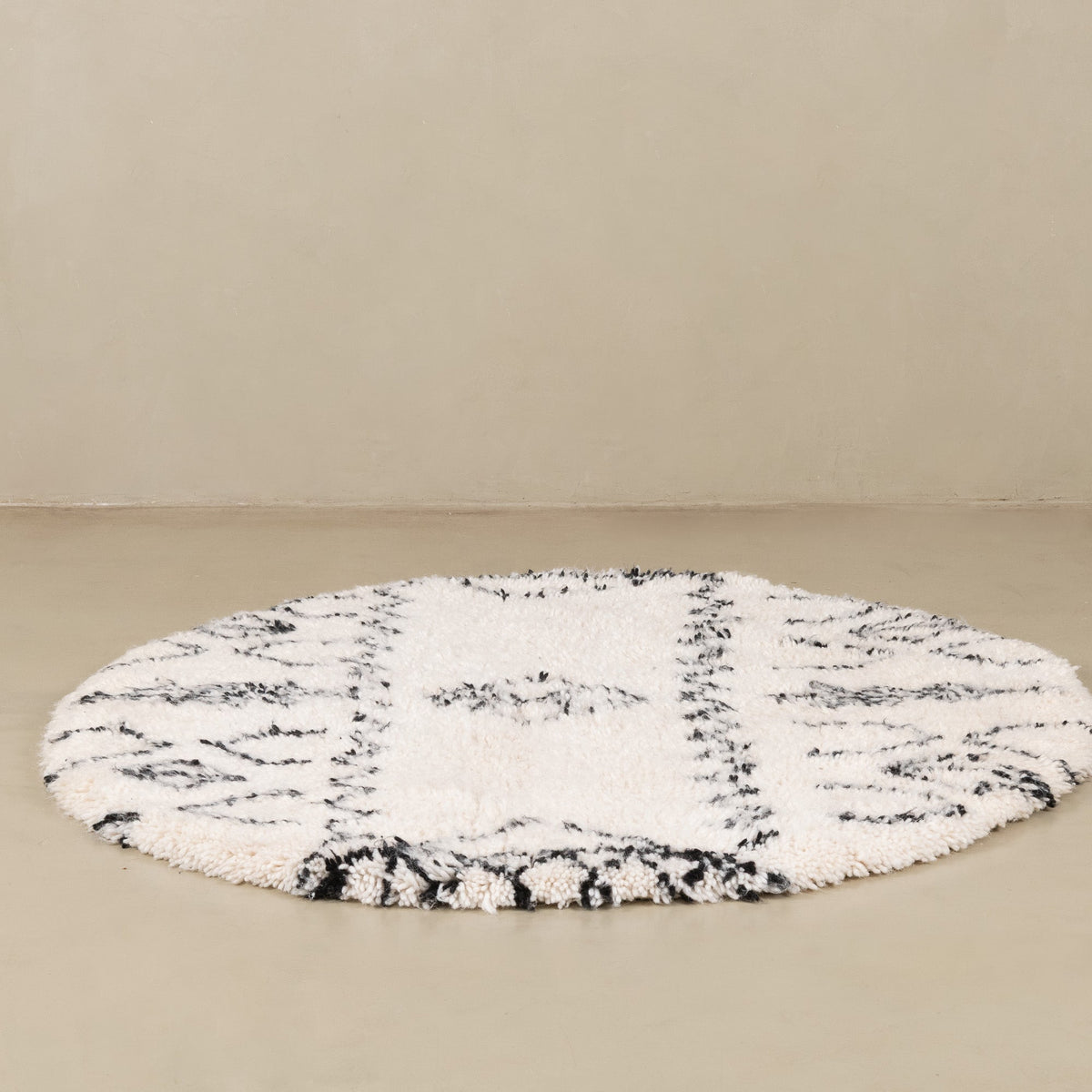 Kalil Rond - Tapis Berbère shaggy