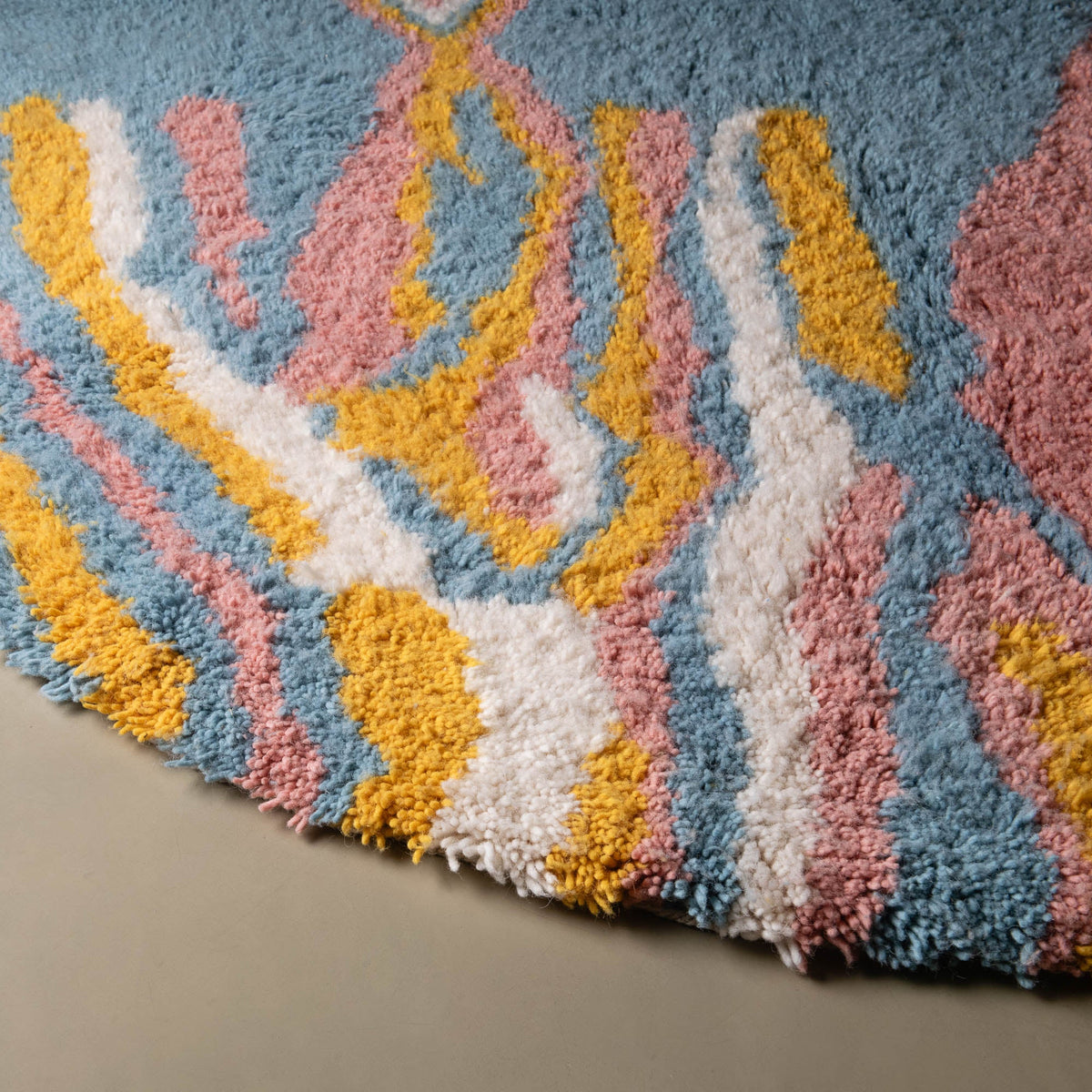 Marjana Rond - Tapis Berbère shaggy