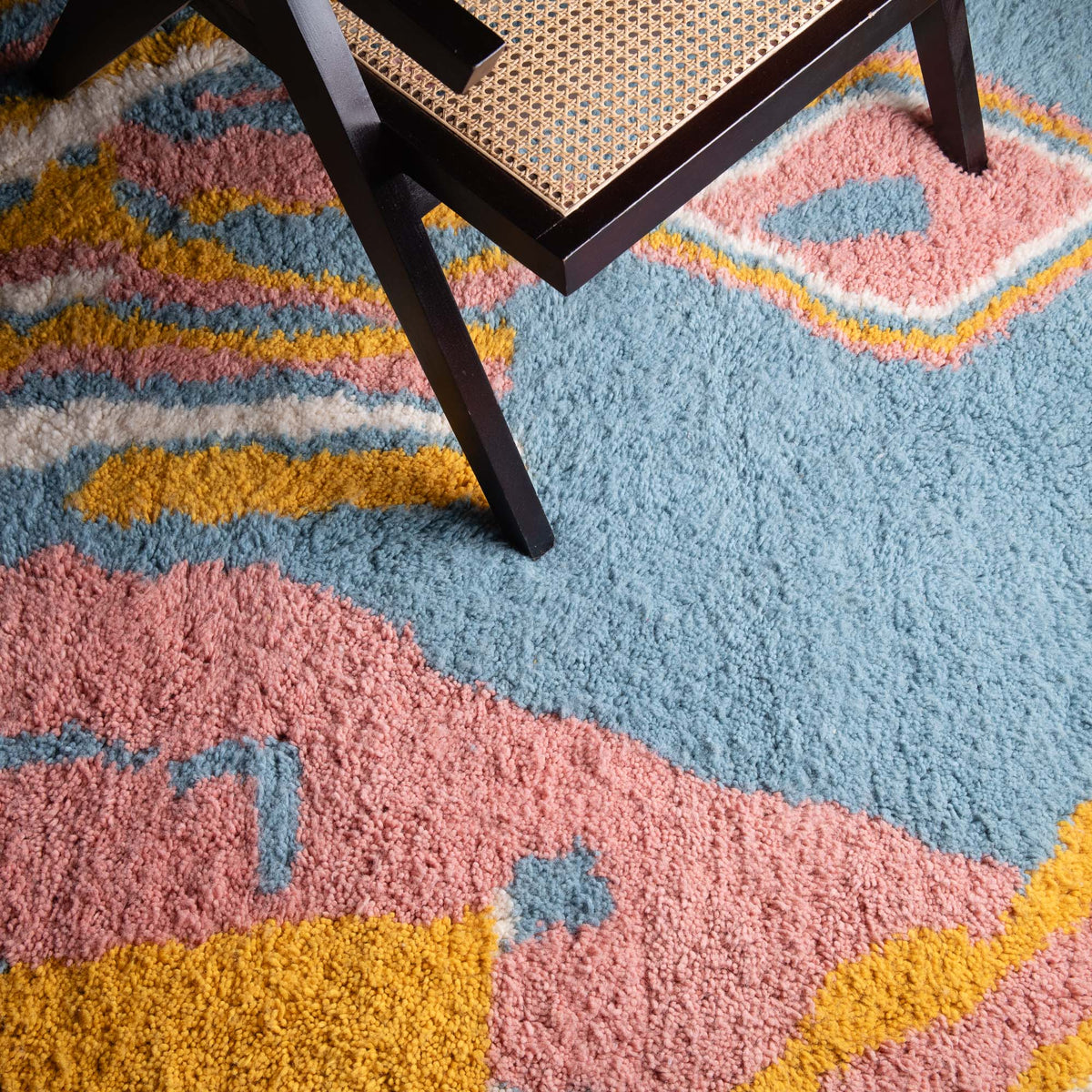 Marjana Rond - Tapis Berbère shaggy