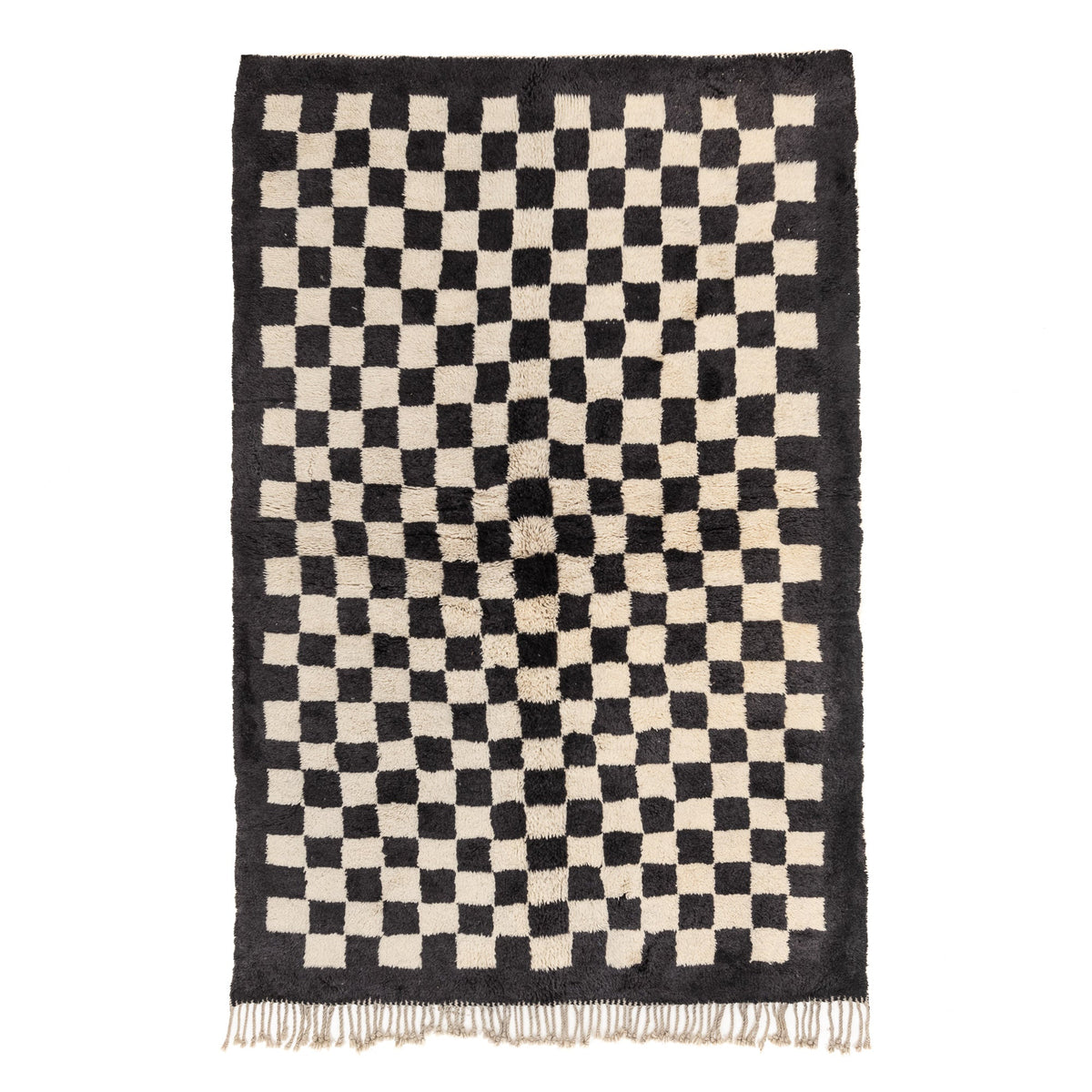 Échecs - Luxueux tapis Berbère shaggy