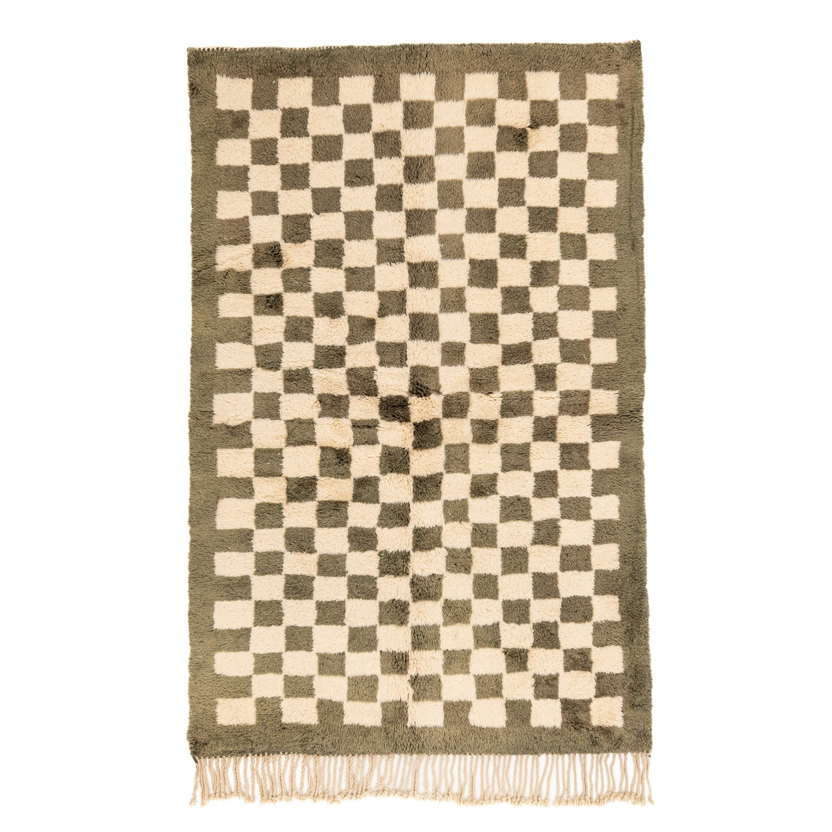 Carreaux - Luxueux tapis Berbère shaggy