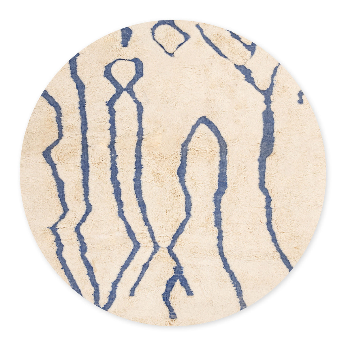 Liberté Rond - Luxueux tapis Berbère shaggy