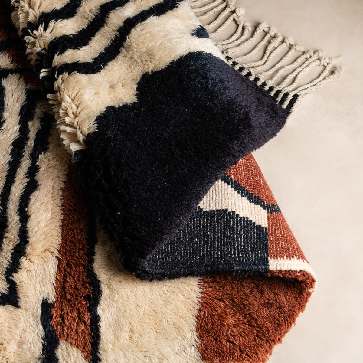 L'Afrique authentique - Luxueux tapis Berbère shaggy