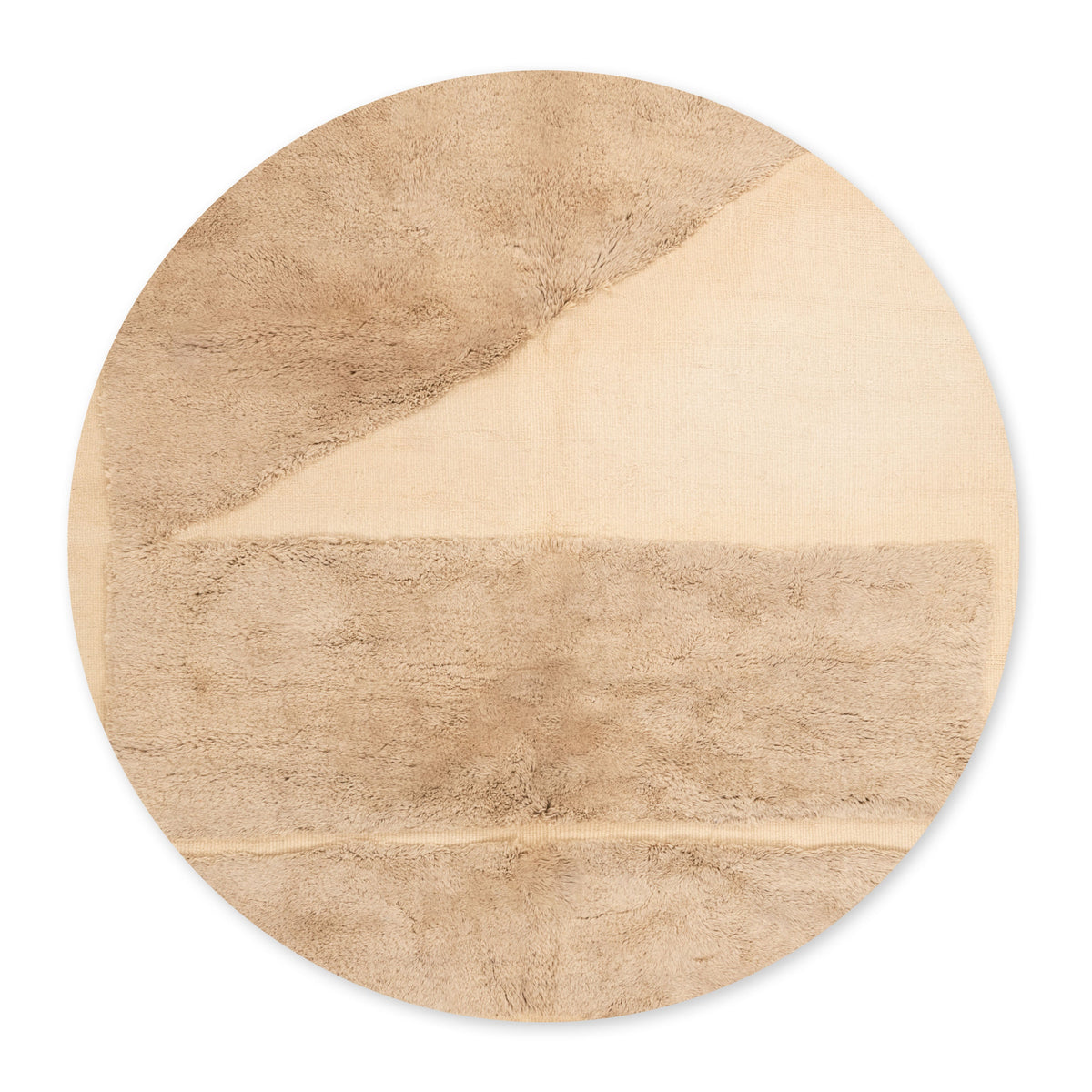 Bosse de chameau Rond - Luxueux tapis Berbère shaggy