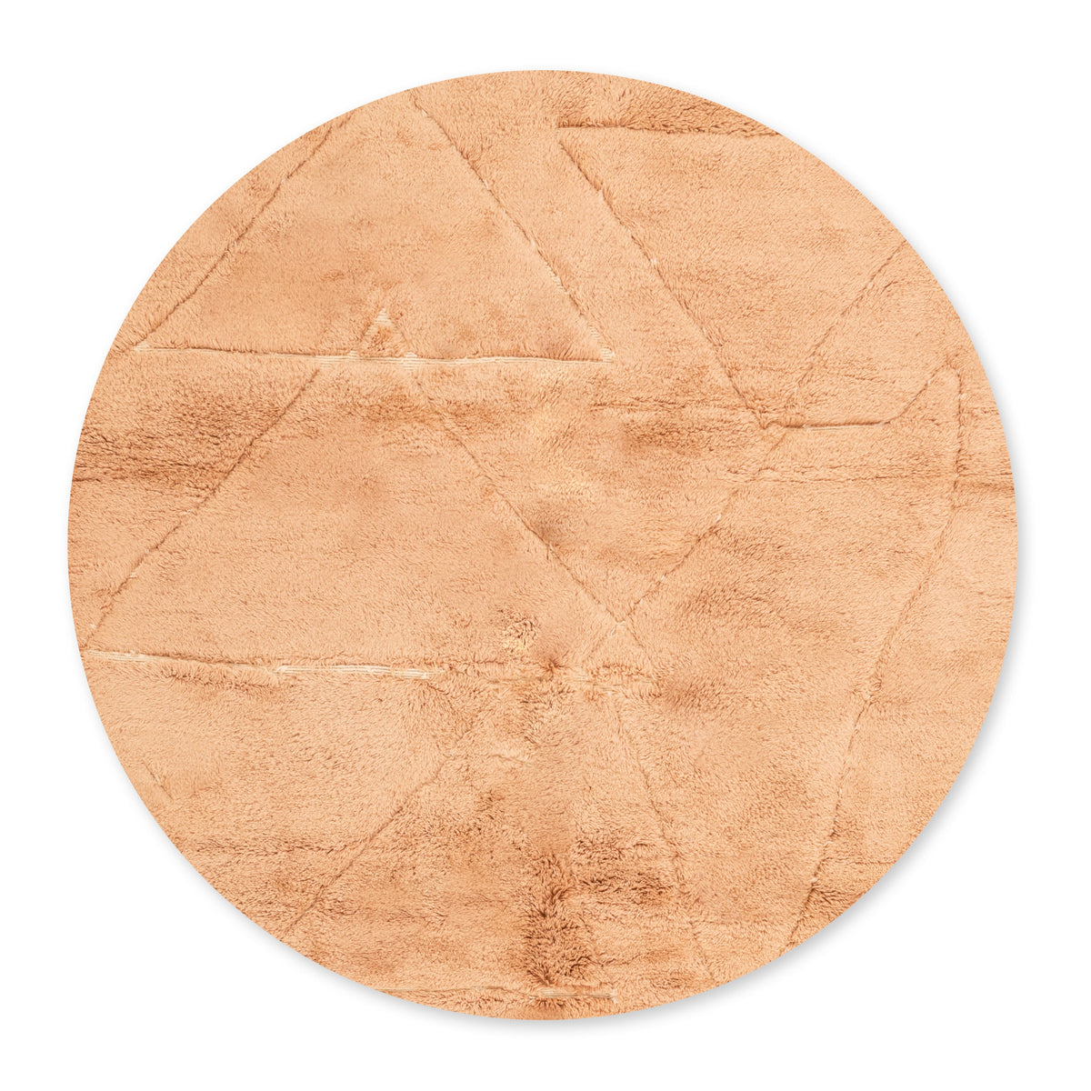 L'automne Rond - Luxueux tapis Berbère shaggy