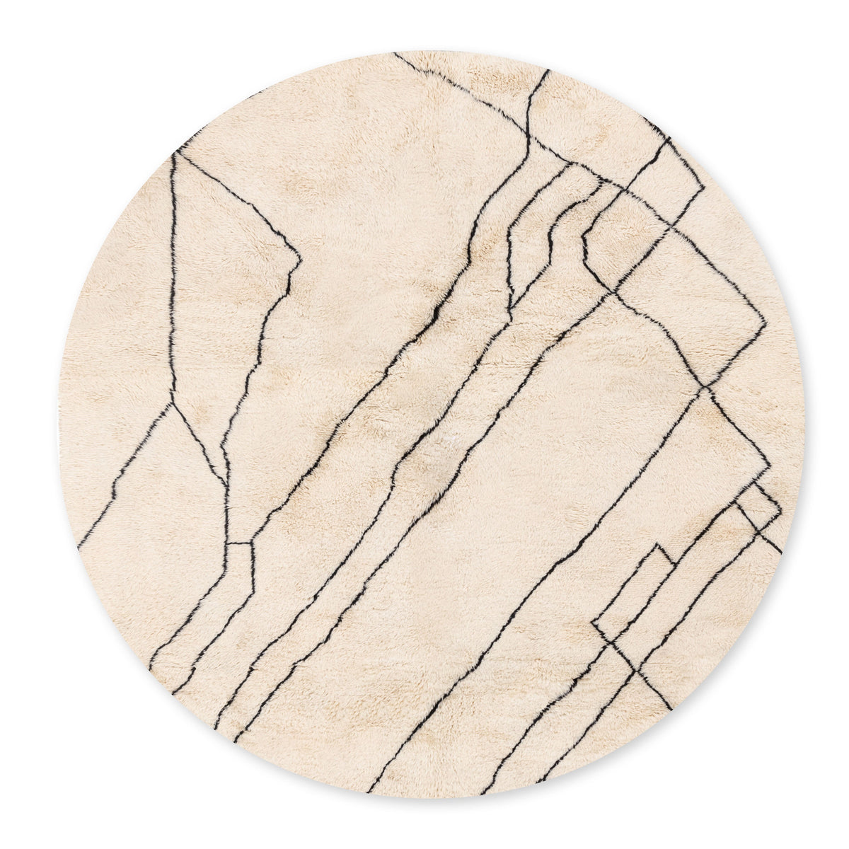 Art Rond - Luxueux tapis Berbère shaggy