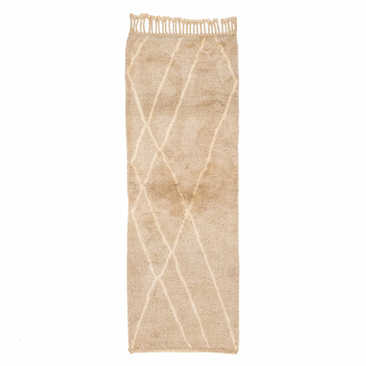 Sables du désert - Luxueux tapis Berbère shaggy de couloir