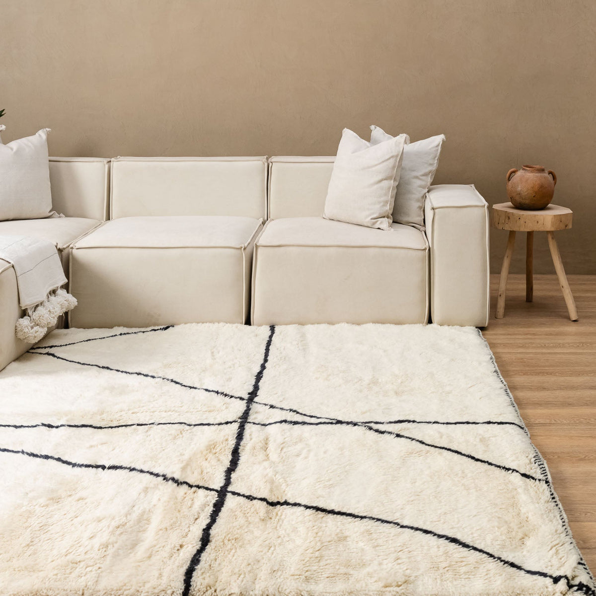 Ketta - Luxueux tapis Berbère shaggy