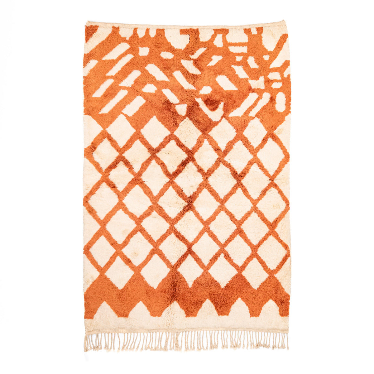 Flamme Vibrante - Luxueux tapis Berbère shaggy