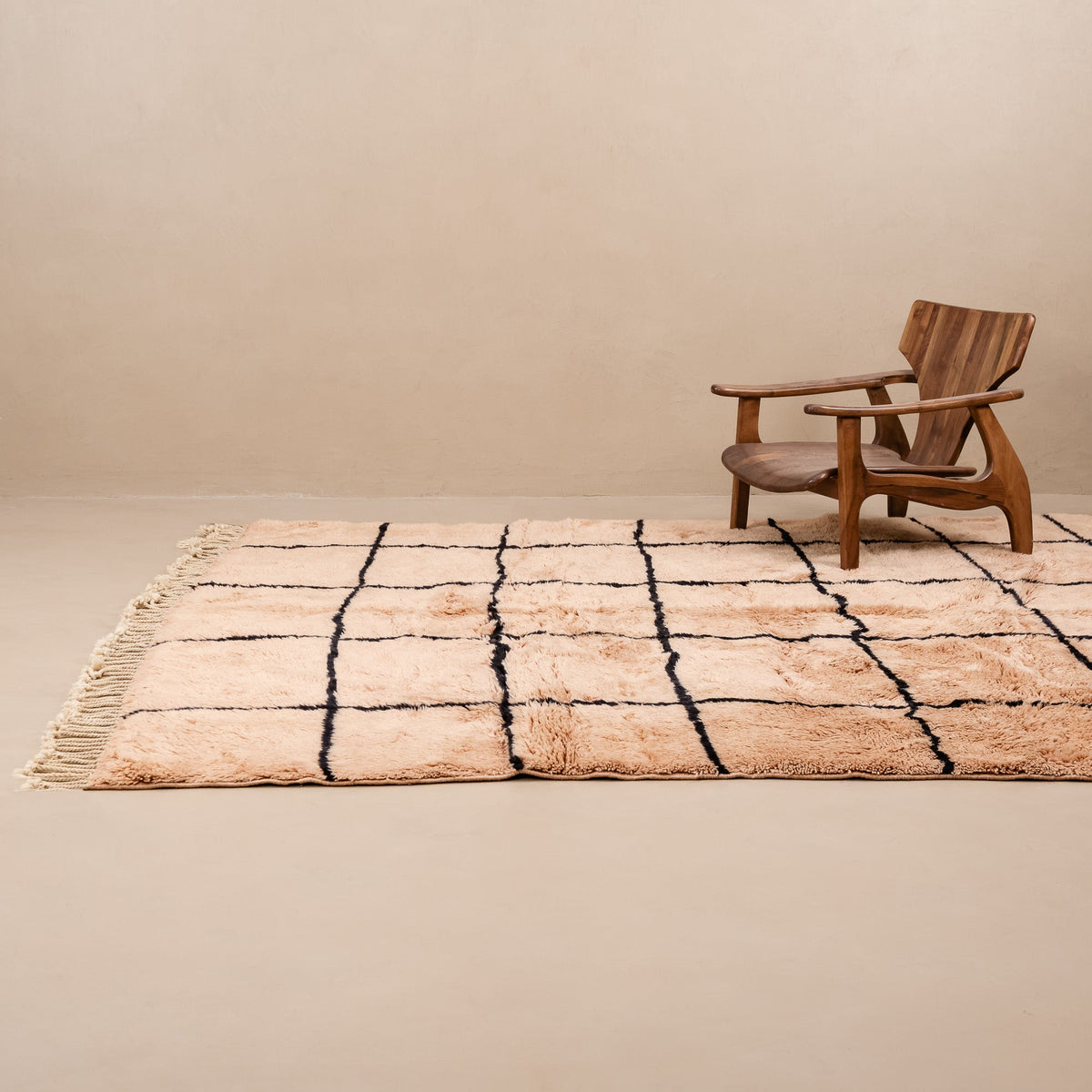 Labyranthe Timide - Luxueux tapis Berbère shaggy