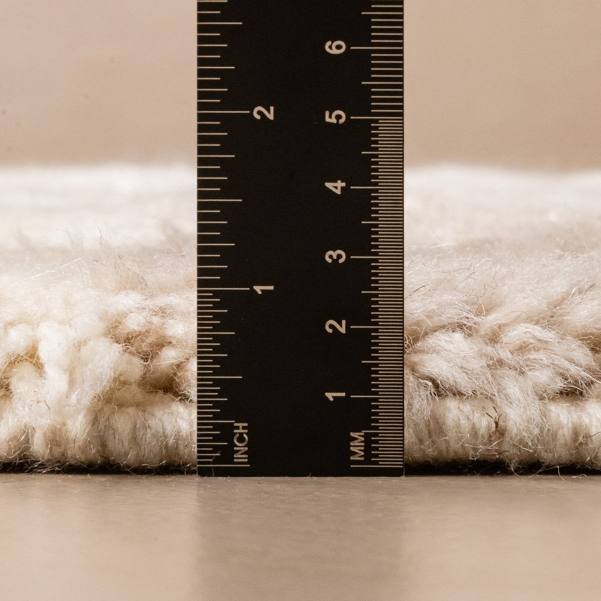 Argent Quadriller - Luxueux tapis Berbère shaggy