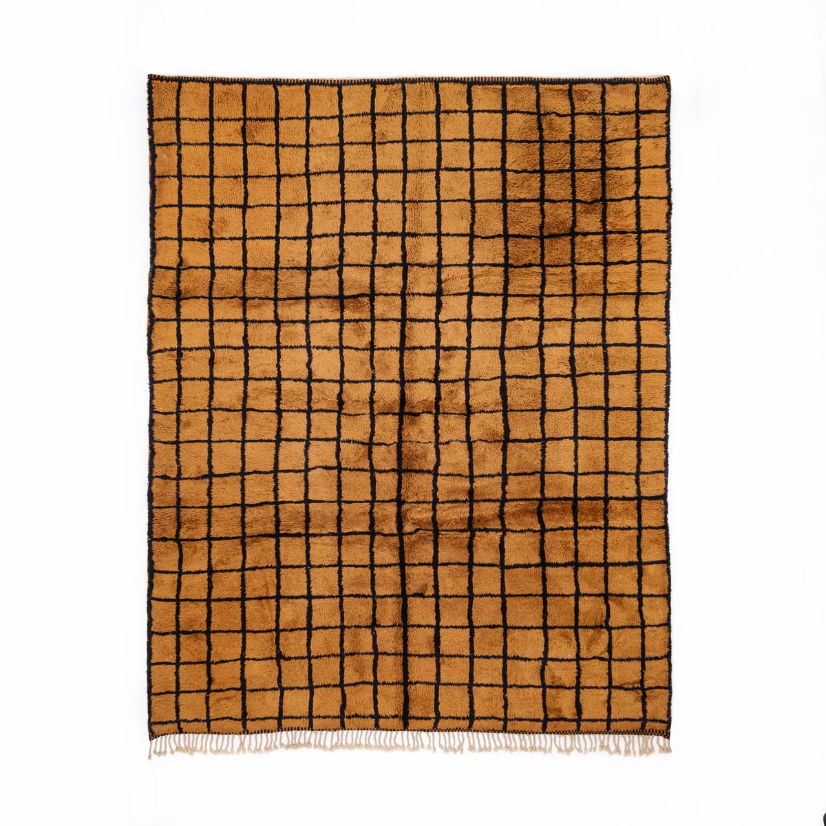 Grille Bronzienne - Luxueux tapis Berbère shaggy
