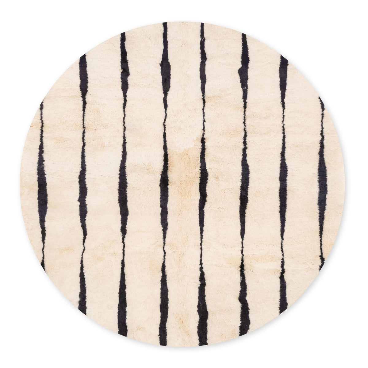 Rythme Élégant Rond - Luxueux tapis Berbère shaggy