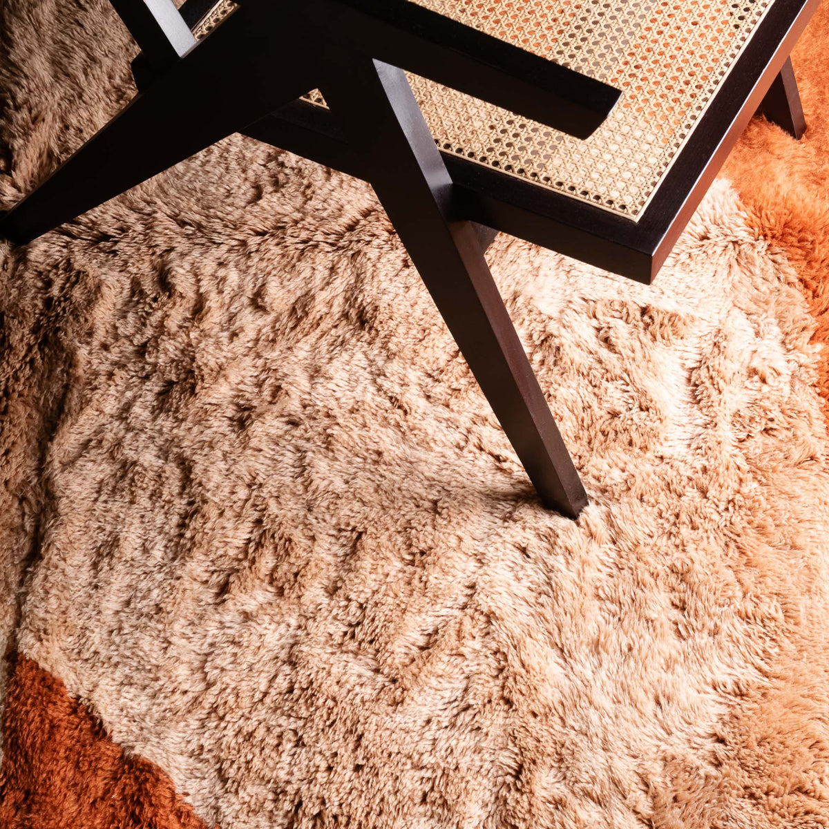 Abrico Luminescent Rond - Luxueux tapis Berbère shaggy