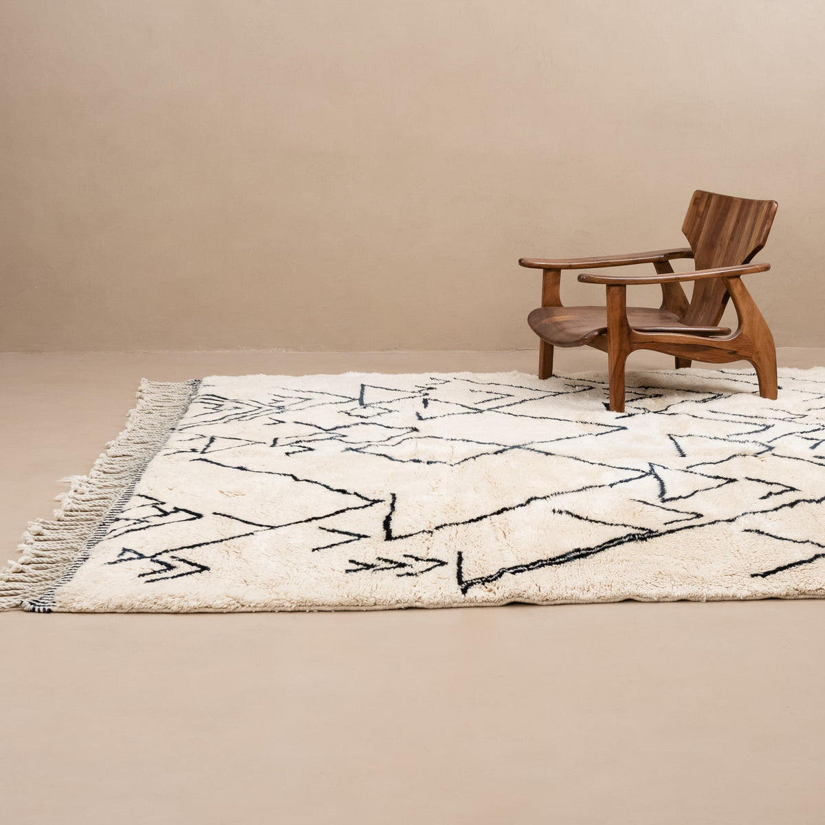 Montagnes de l'Atlas - Luxueux tapis Berbère shaggy