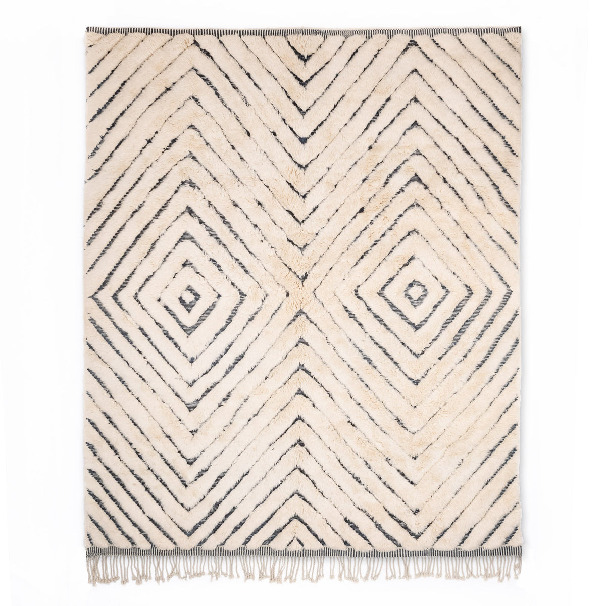 Losange - Luxueux tapis Berbère shaggy