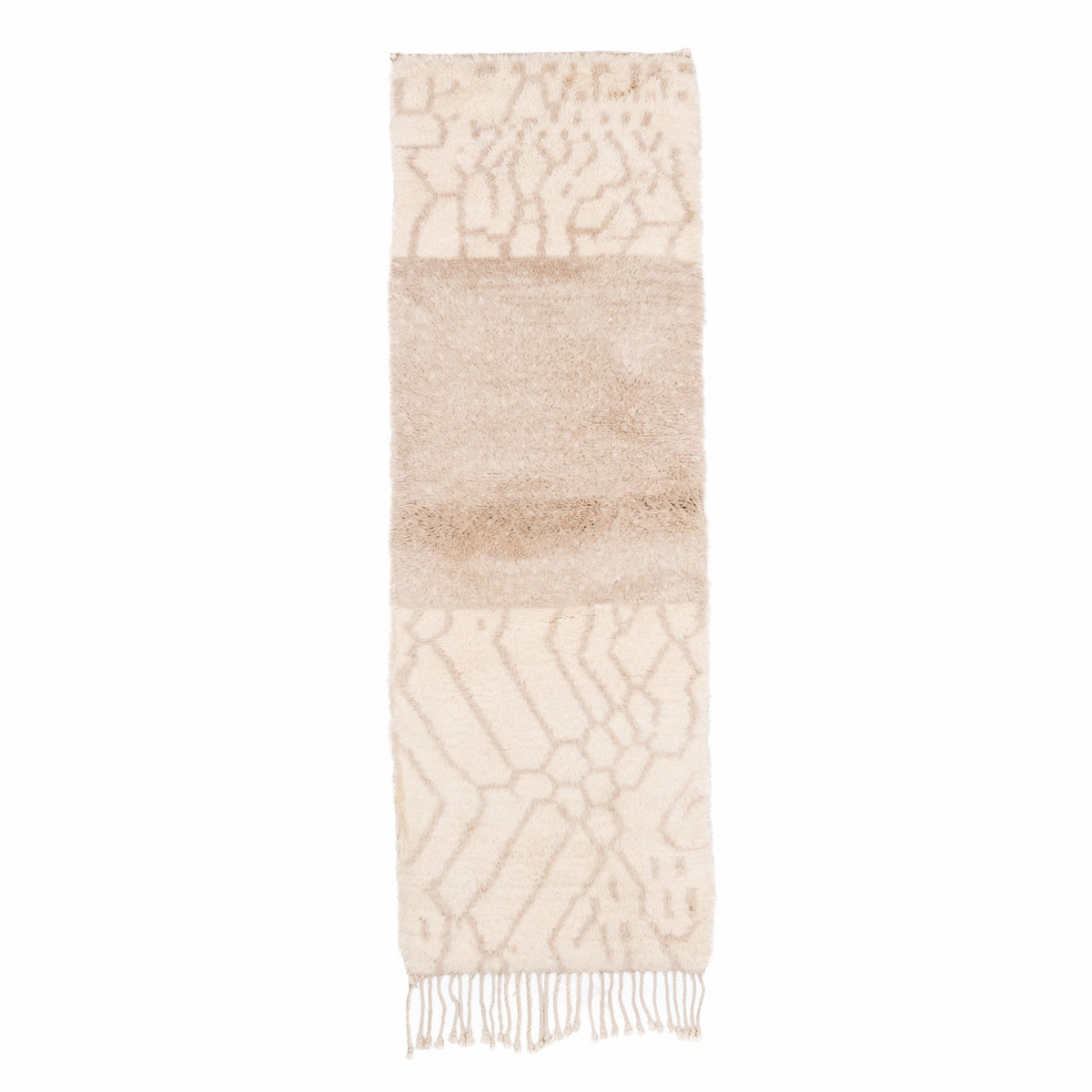 Nohaila - Luxueux tapis Berbère shaggy de couloir
