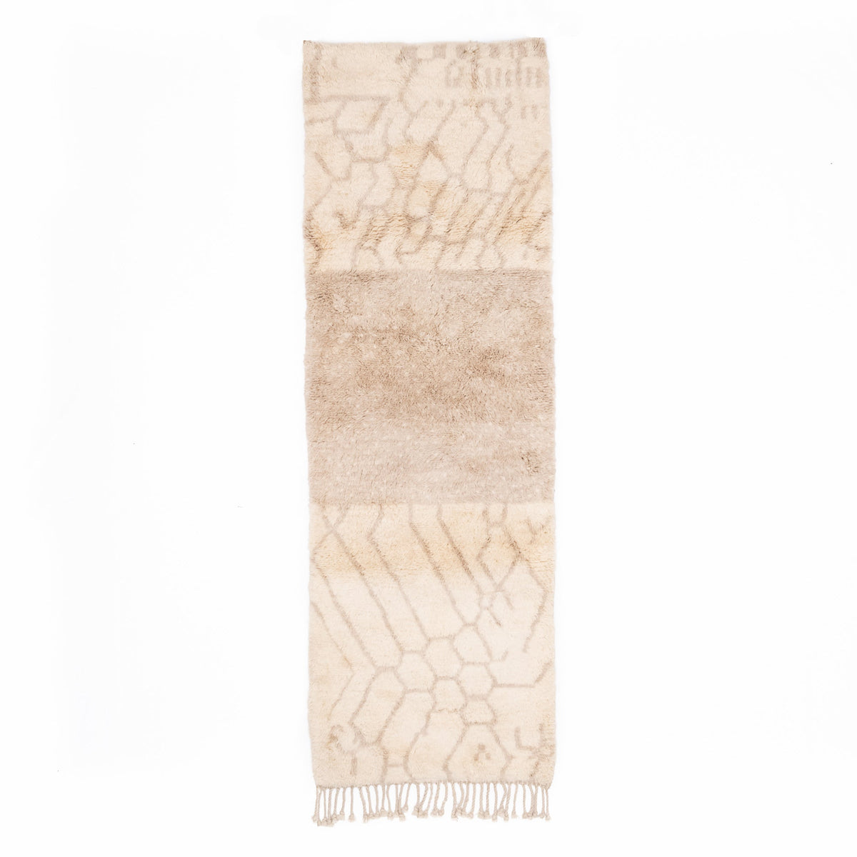 Chemin Des Rivières - Luxueux tapis Berbère shaggy de couloir