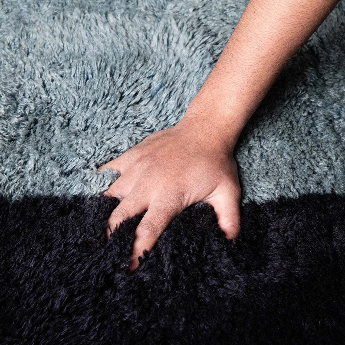 Grande Arche Rond - Luxueux tapis Berbère shaggy