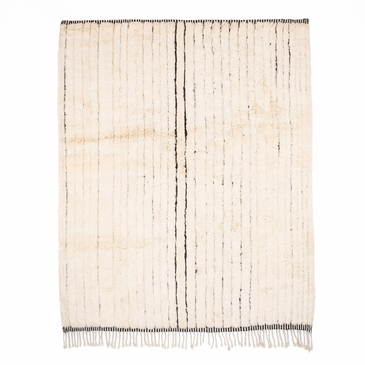 Monochrome Mélodique - Luxueux tapis Berbère shaggy