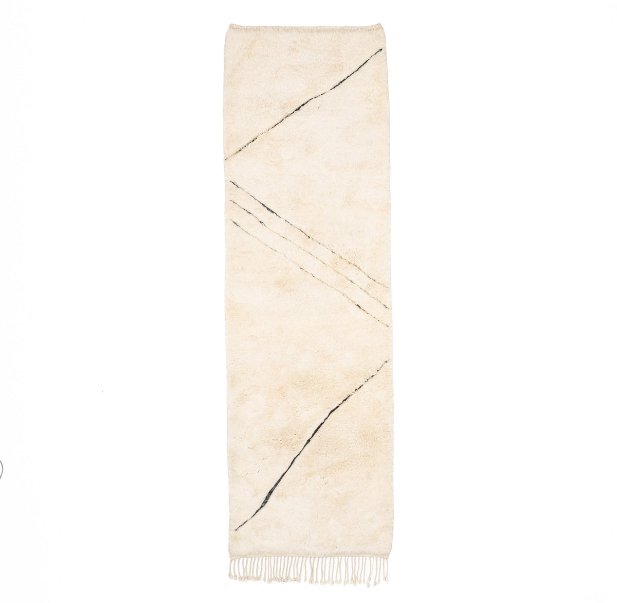 Samar - Luxueux tapis Berbère shaggy de couloir