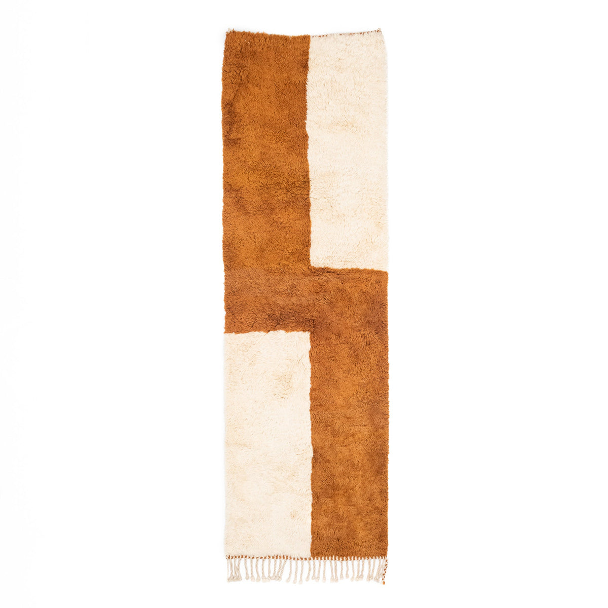 Ibtihaj - Luxueux tapis Berbère shaggy de couloir