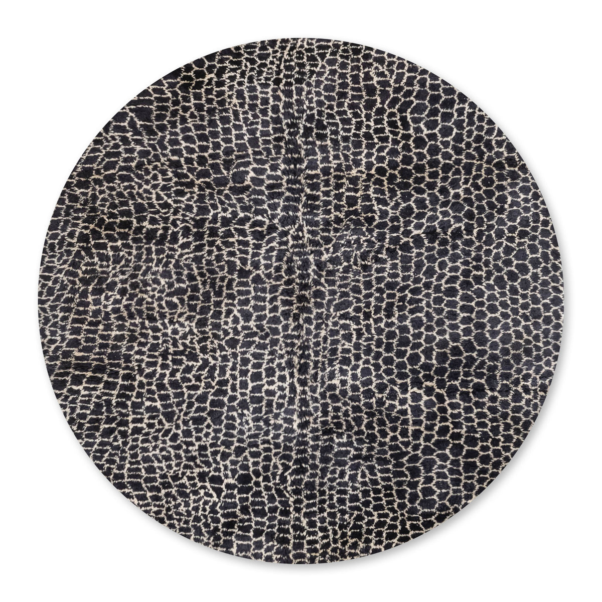 Léopard Rond - Luxueux tapis Berbère shaggy