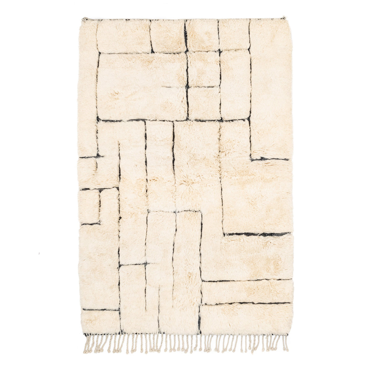 Chemin du mystère - Luxueux tapis Berbère shaggy