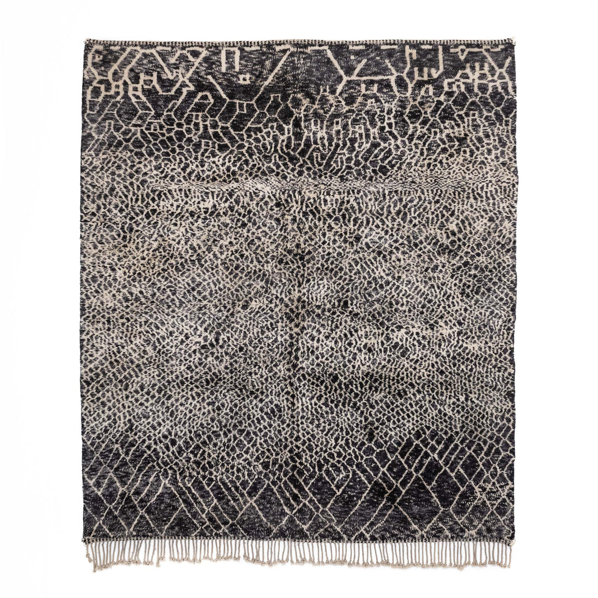 Le labyrinthe enchanteur - Luxueux tapis Berbère shaggy