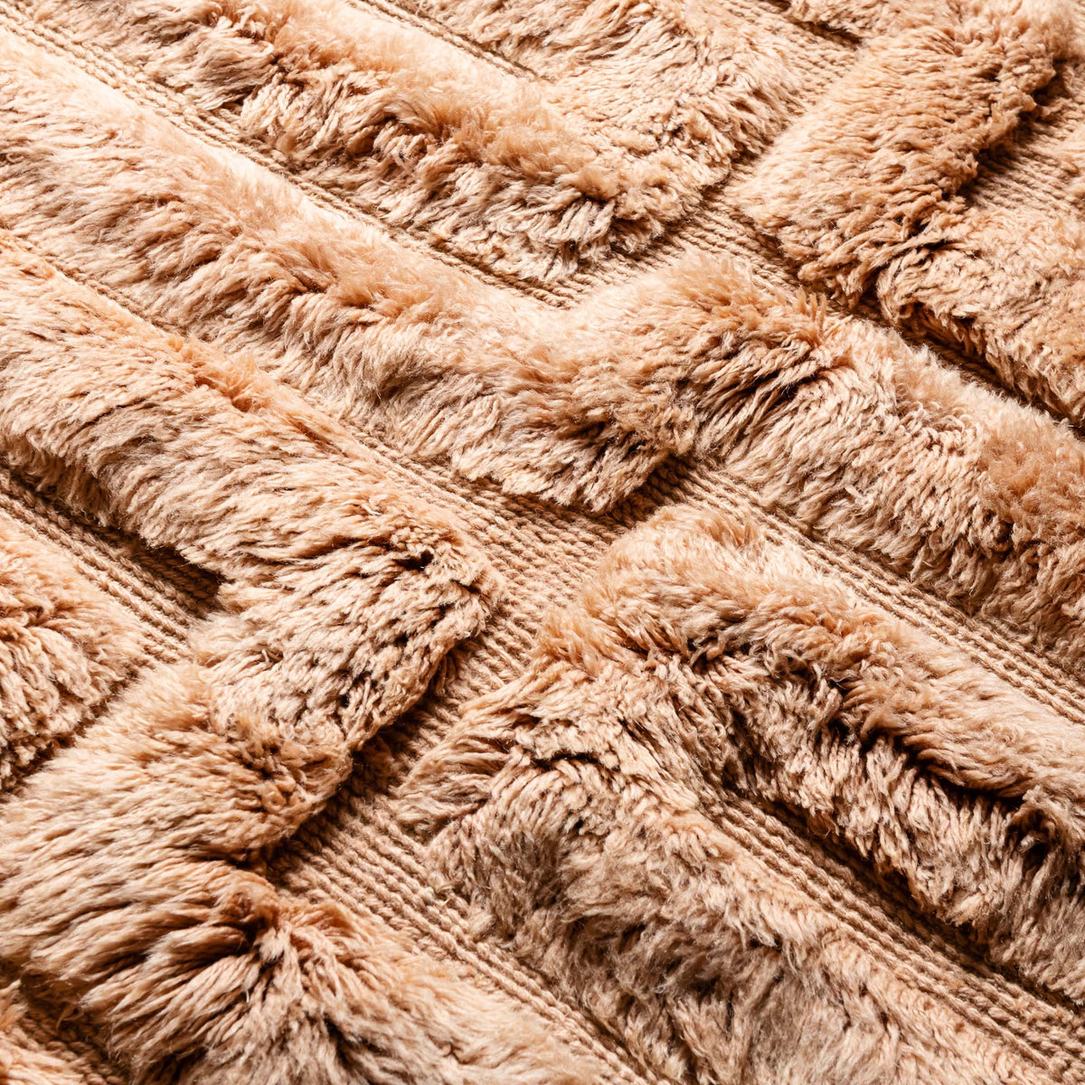 Délice De Corail - Luxueux tapis Berbère shaggy
