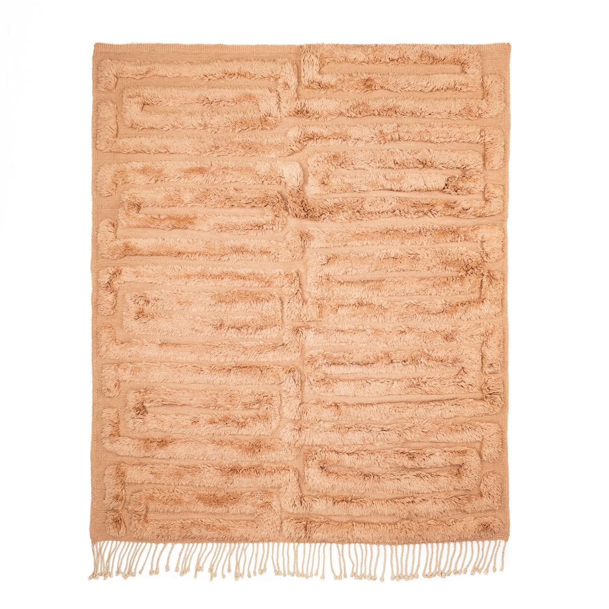 Délice De Corail - Luxueux tapis Berbère shaggy