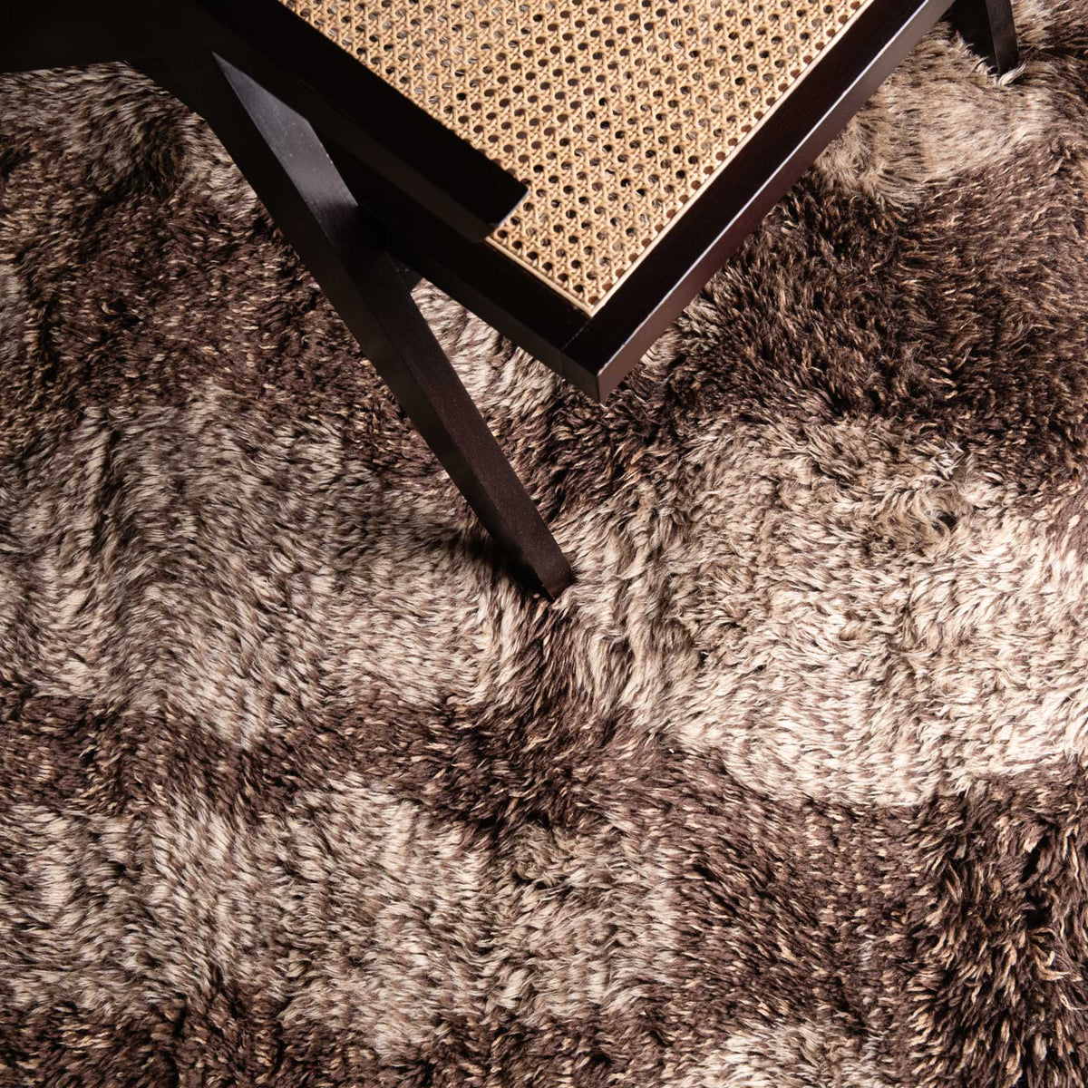 Mélodie Moka - Luxueux tapis Berbère shaggy