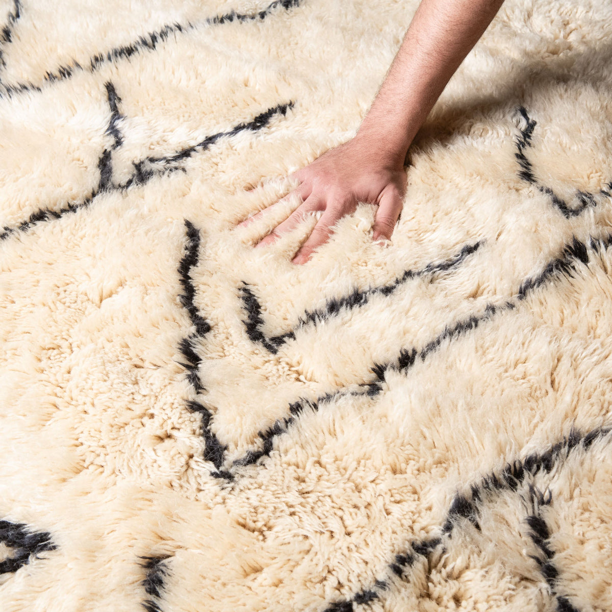 Montagnes de l'Atlas - Luxueux tapis Berbère shaggy