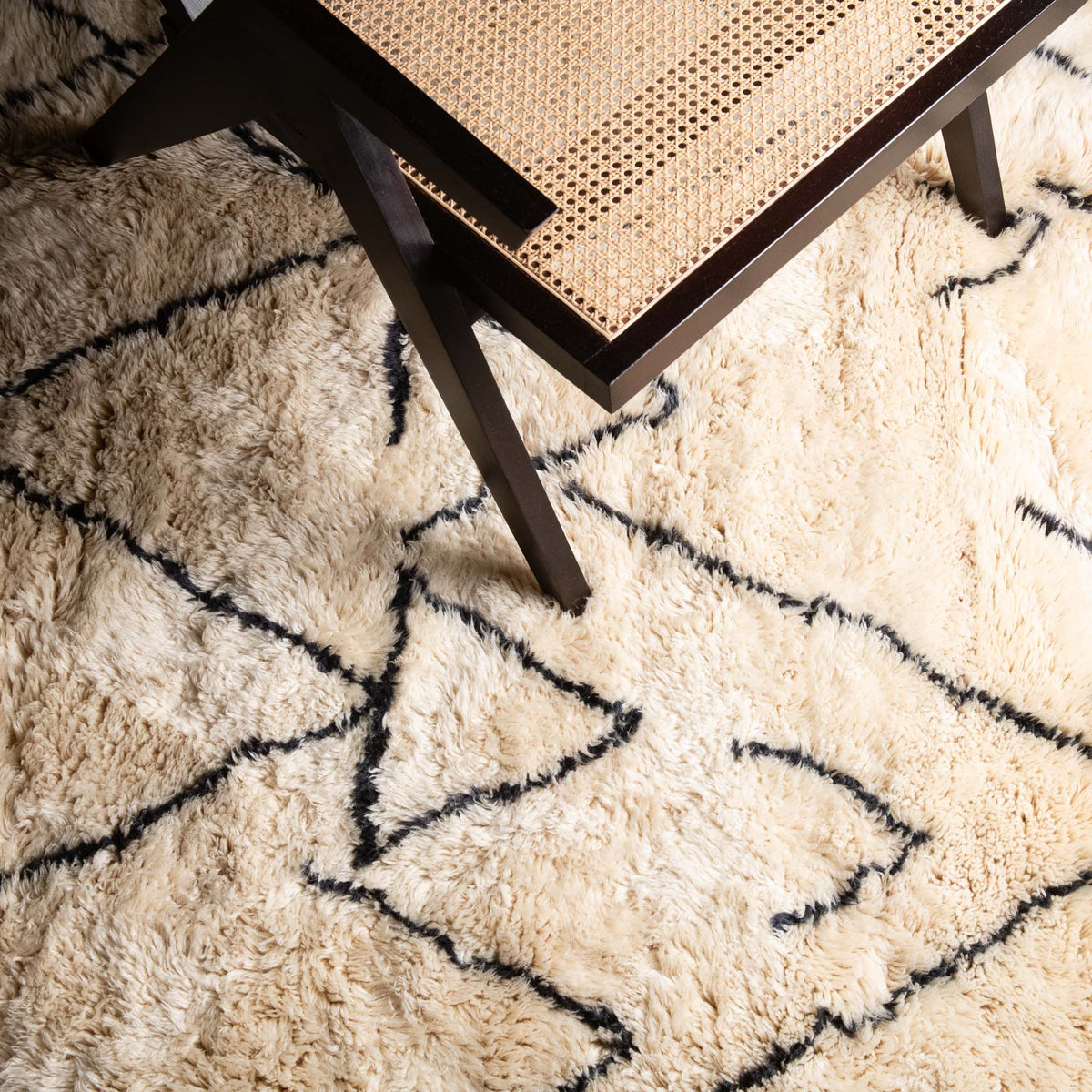 Montagnes de l'Atlas - Luxueux tapis Berbère shaggy