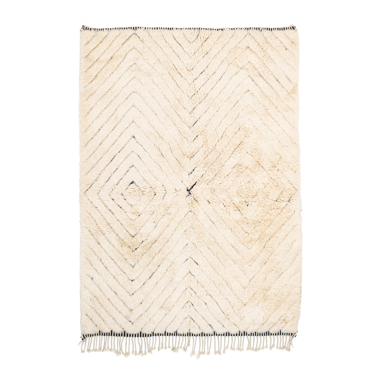 Losange - Luxueux tapis Berbère shaggy