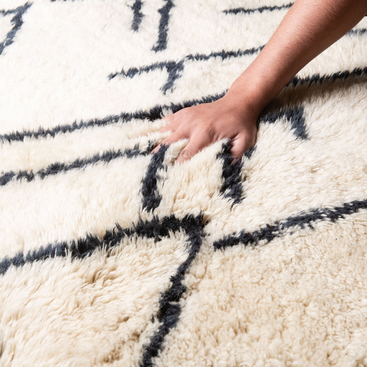 Montagnes de l'Atlas - Luxueux tapis Berbère shaggy