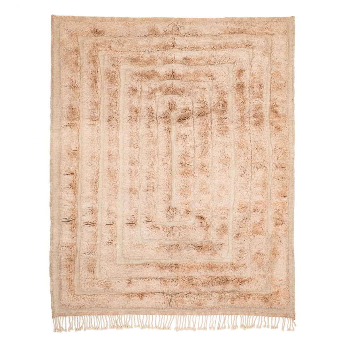 Élégance douce - Luxueux tapis Berbère shaggy