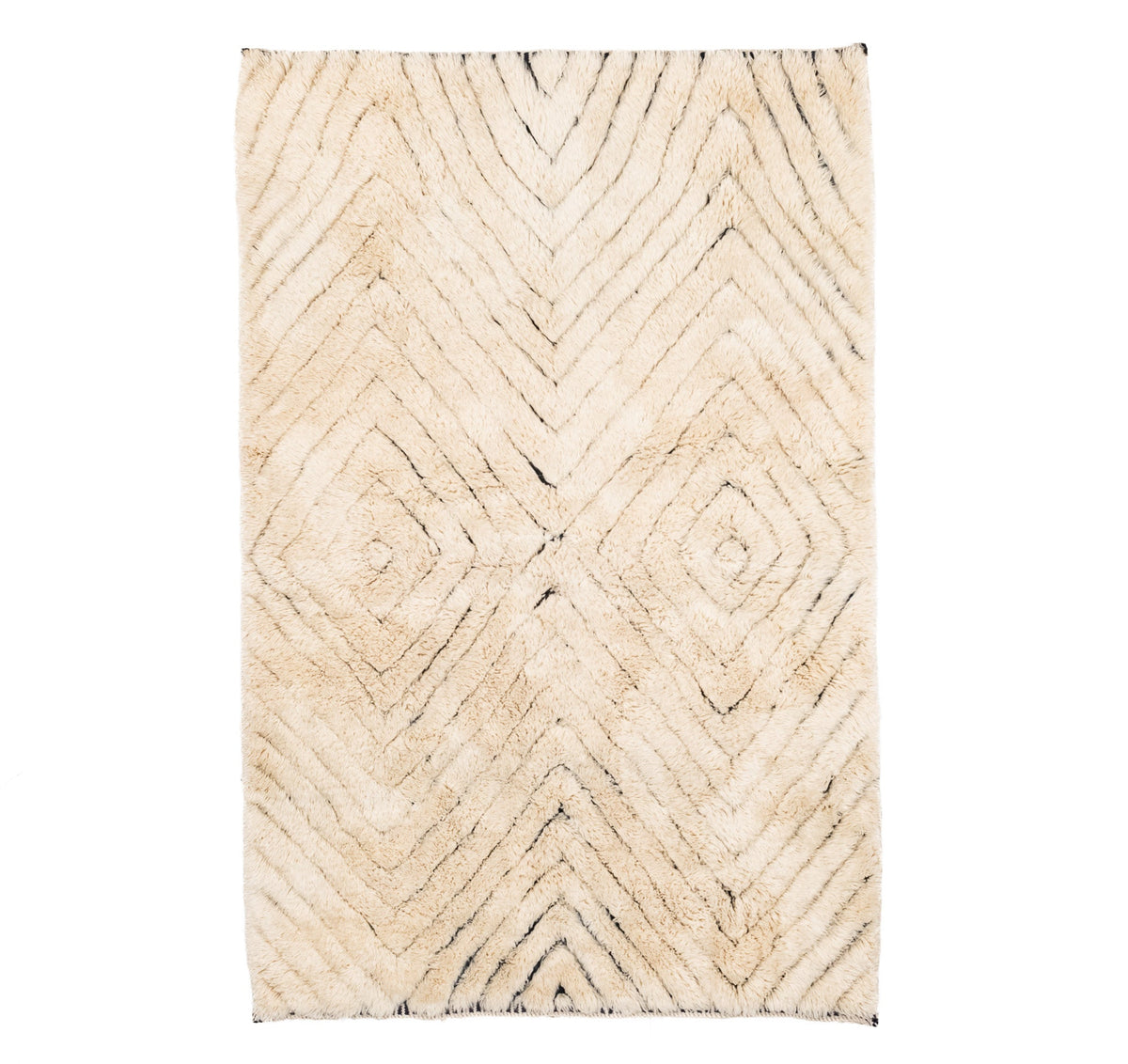 Losange  - Luxueux tapis Berbère shaggy