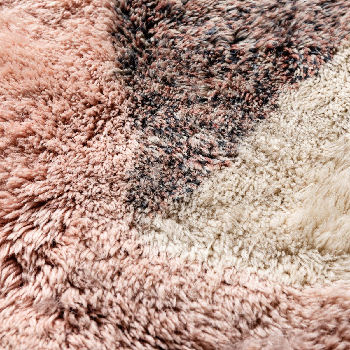 Rêverie Radieuse Rond - Luxueux tapis Berbère shaggy