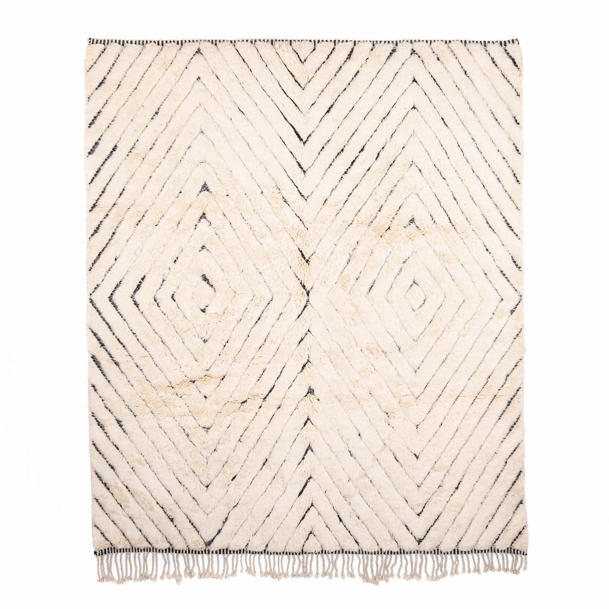 Losange - Luxueux tapis Berbère shaggy